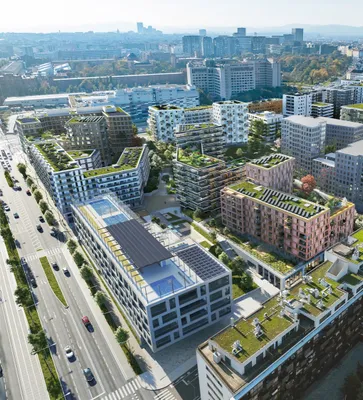 2-Zimmer-Neubauwohnung im Erstbezug mit Balkon direkt am Park – Bild 3