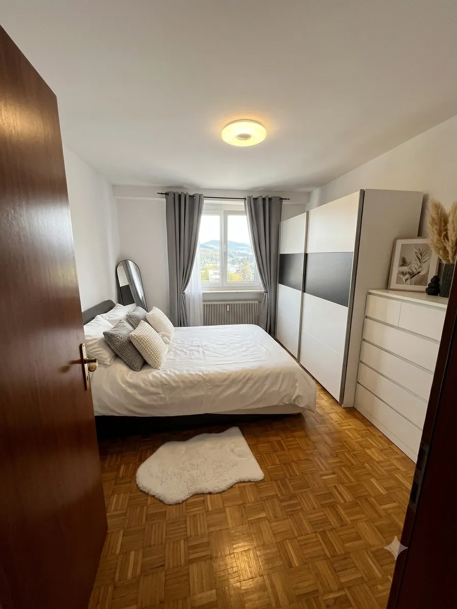 Helle 3-Zimmer-Wohnung im obersten Stockwerk - nähe LKH - ab 01.10. verfügbar - Ansicht 3