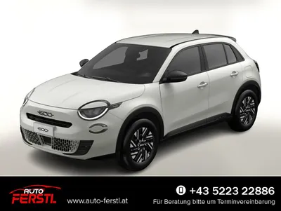 Fiat 600 RED 11kW-OBC CarPlay Wärmepumpe PDC LED ...
