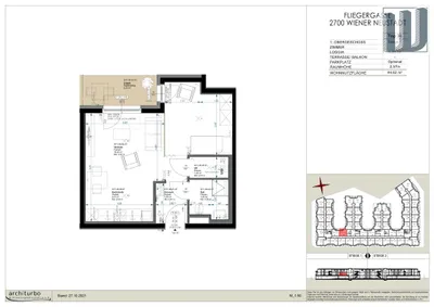 1-Zimmer-Wohnung mieten in Wiener Neustadt – 44,62 m², € 768 – Bild 19 von 19