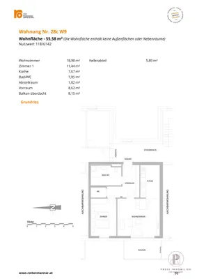 2-Zimmer-Wohnung kaufen in Graz – 55,74 m², € 188.039 – Bild 7 von 7