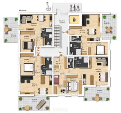 2-Zimmer-Wohnung kaufen in Linz Land – 52 m², € 278.200 – Bild 4 von 4