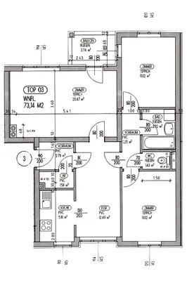 Wohnung mieten in Horn – 73,01 m², € 571 – Bild 3 von 3