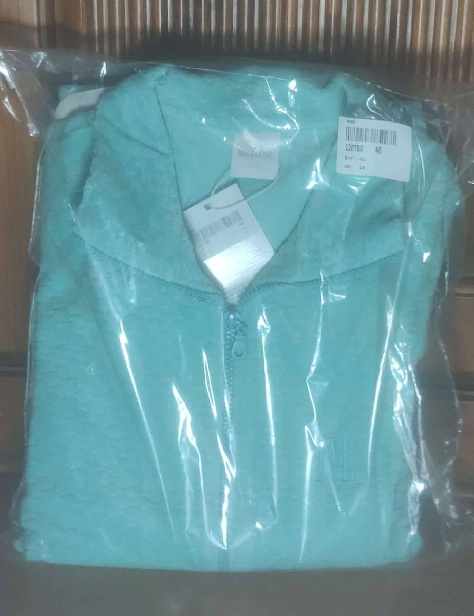NUR Zweit. Jacke zum Madeleine Nicki Haus Anzug Gr.40 , leicht tailliert in meerblau = türkis. grün
