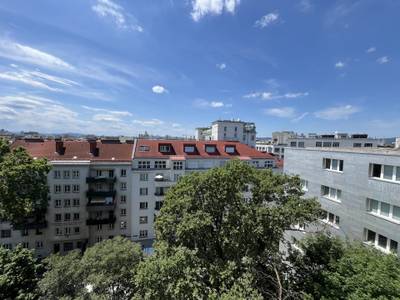 Eindrucksvolle Aussicht im 7. Stock mit 3 Zimmern und Balkon - zu mieten in 1030 Wien