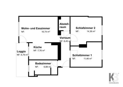 3-Zimmer-Wohnung kaufen in Klagenfurt Land – 66 m², € 349.000 – Bild 8 von 8