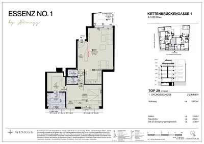 2-Zimmer-Wohnung kaufen in Wien – 69,73 m², € 849.000 – Bild 25 von 25