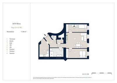 3-Zimmer-Wohnung kaufen in Wien – 71,68 m², € 599.000 – Bild 14 von 14