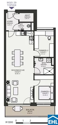 3-Zimmer-Wohnung mieten in Graz – 73,27 m², € 1.065 – Bild 7 von 7
