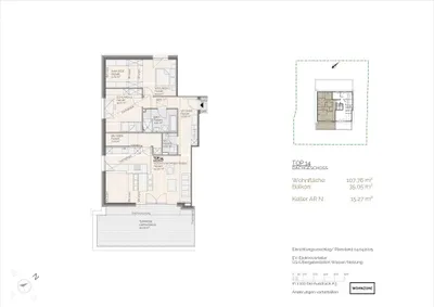 3-Zimmer-Wohnung kaufen in Ried im Innkreis – 107,76 m², € 547.000 – Bild 4 von 6