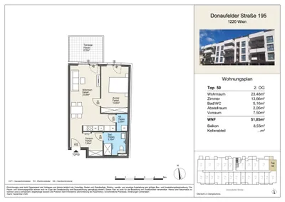 2-Zimmer-Wohnung kaufen in Wien – 51,72 m², € 295.000 – Bild 11 von 11