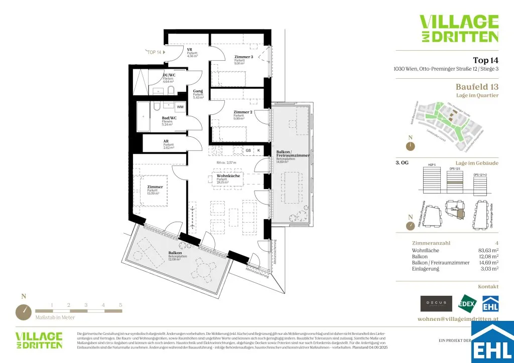 Zum Anlegerpreis: URBAN DAHEIM - VILLAGE IM DRITTEN - Ansicht 3