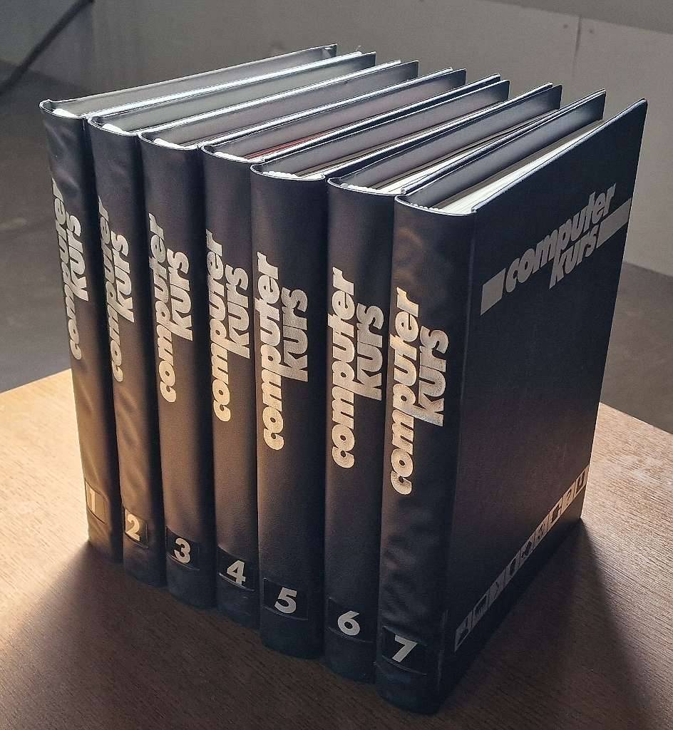 Rarität: Komplette "Computer Kurs" Sammlung (80er Jahre) - 7 Ordner