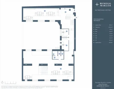 12-Zimmer-Gewerbeimmobilie mieten in Wien – 528 m², € 6.218 – Bild 25 von 25