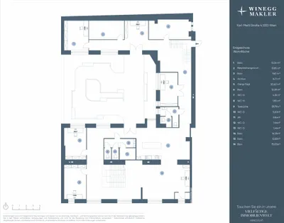 12-Zimmer-Gewerbeimmobilie mieten in Wien – 528 m², € 6.218 – Bild 24 von 25