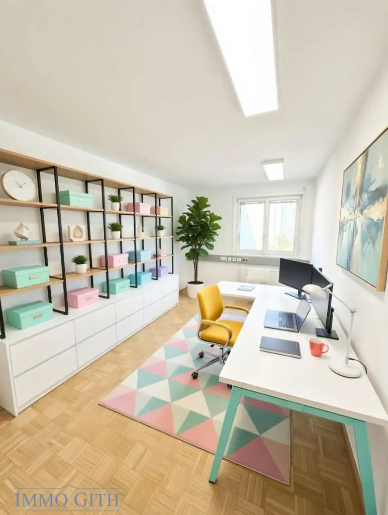 Nähe Spittelau | Büro mit acht Arbeitszimmern und Gemeinschaftsgarten zu mieten - Visning 2