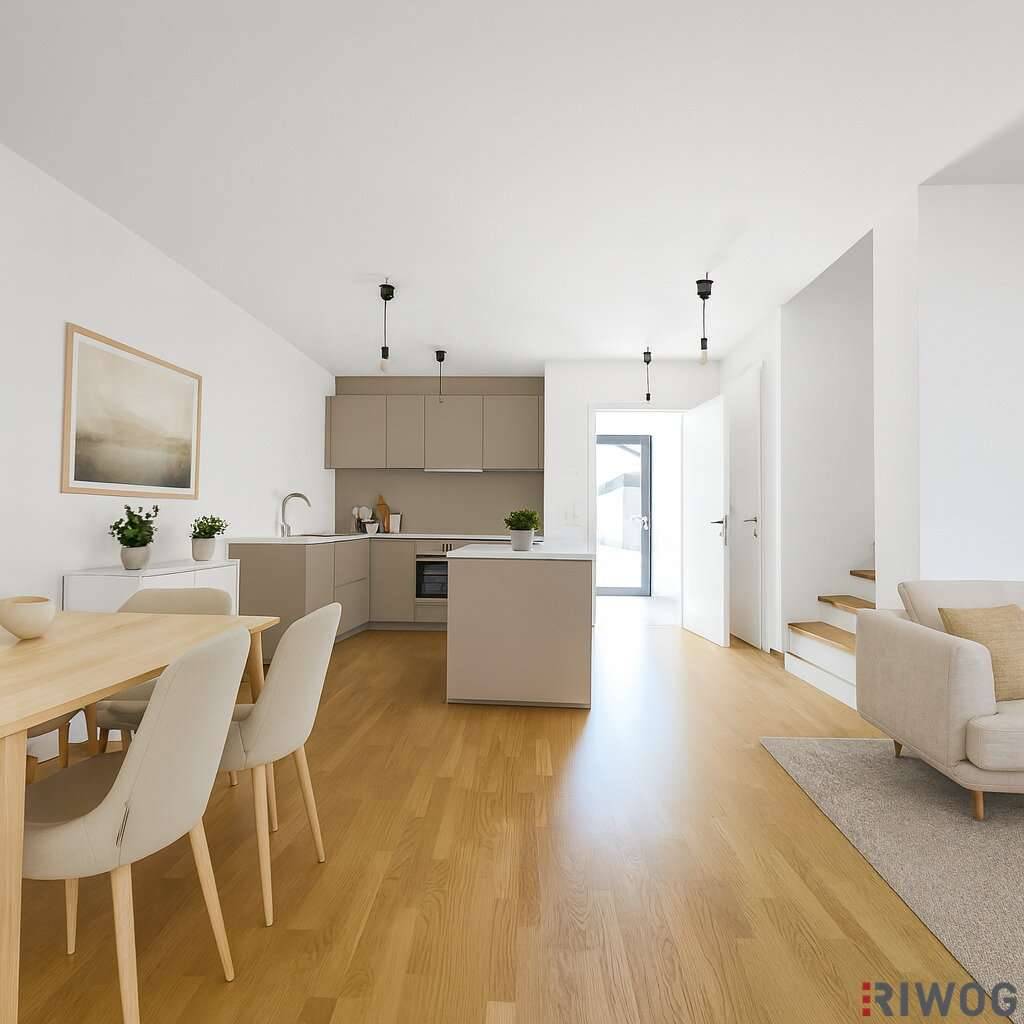 Fertiggestellt & bezugsbereit | 5-Zimmer Neubau-Reihenhaus mit ca. 50m² Eigengarten | Hofruhelage | Luftwärmepumpe - Ansicht 2