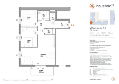 4-Zimmer-Wohnung mieten in Wien – 85,57 m², € 1.540