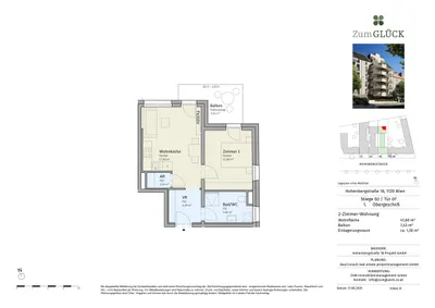 2-Zimmer-Wohnung kaufen in Wien – 41,6 m², € 312.000 – Bild 6 von 6