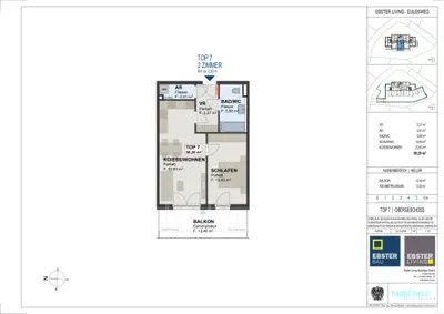 2-Zimmer-Wohnung kaufen in Salzburg-Umgebung – 50,2 m², € 321.300 – Bild 8 von 9