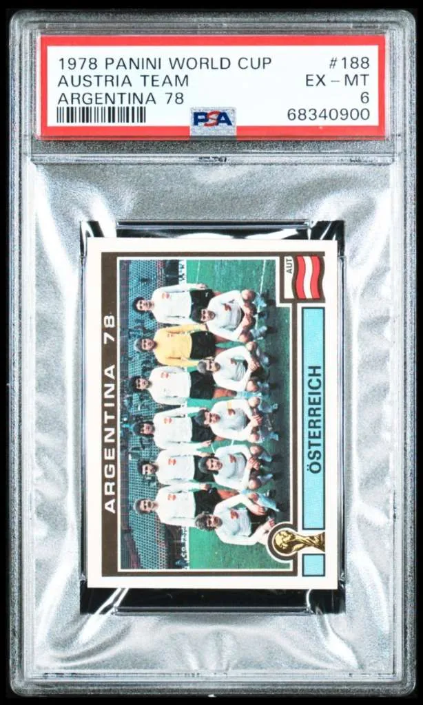 WM 1978 Argentina ÖSTERREICH PSA TEAM AUSTRIA Österreich Cordoba Mythos Panini Sticker mit Legendenstatus mit Koncilia, Sara, Obermayr, Pezzey, Strasser, Prohaska, Kreuz, Krieger, Hickersberger Schachner, Krankl, Jara, Hattenberger, Persidis, Stering, Br
