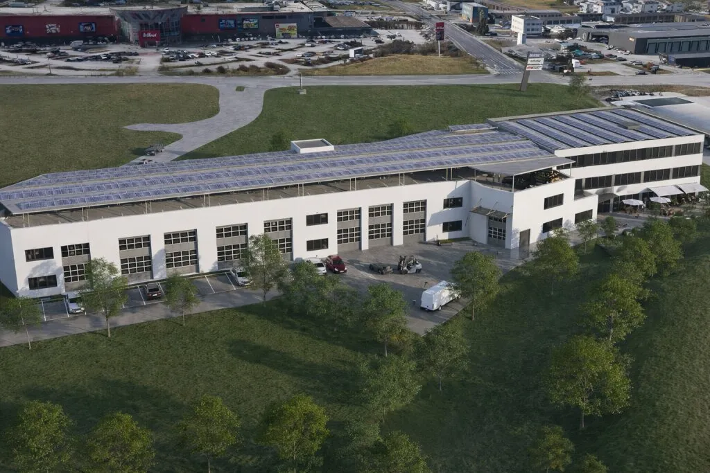 Betriebs-/ Büro-/ Produktion-/ Lagerflächen zwischen ca. 50 - 308 m² Fläche für Start-Ups und Gewerbebetriebe im Grünwallpark Ansfelden zu vermieten (Top A01) - Ansicht 2