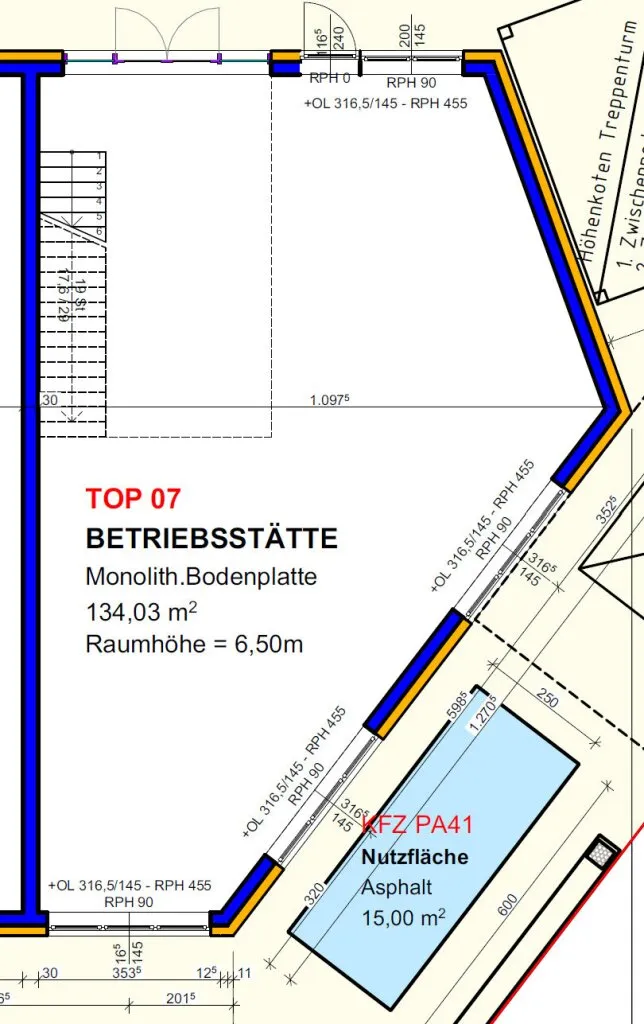 Betriebs-/ Büro-/ Produktion-/ Lagerflächen zwischen ca. 50 - 308 m² Fläche für Start-Ups und Gewerbebetriebe im Grünwallpark Ansfelden zu vermieten (Top A01) - Ansicht 3