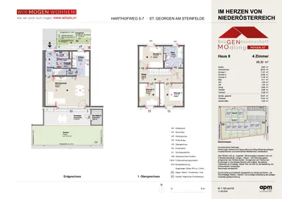 4-Zimmer-Haus mieten in Sankt Pölten – 99 m², € 1.282 – Bild 3 von 24