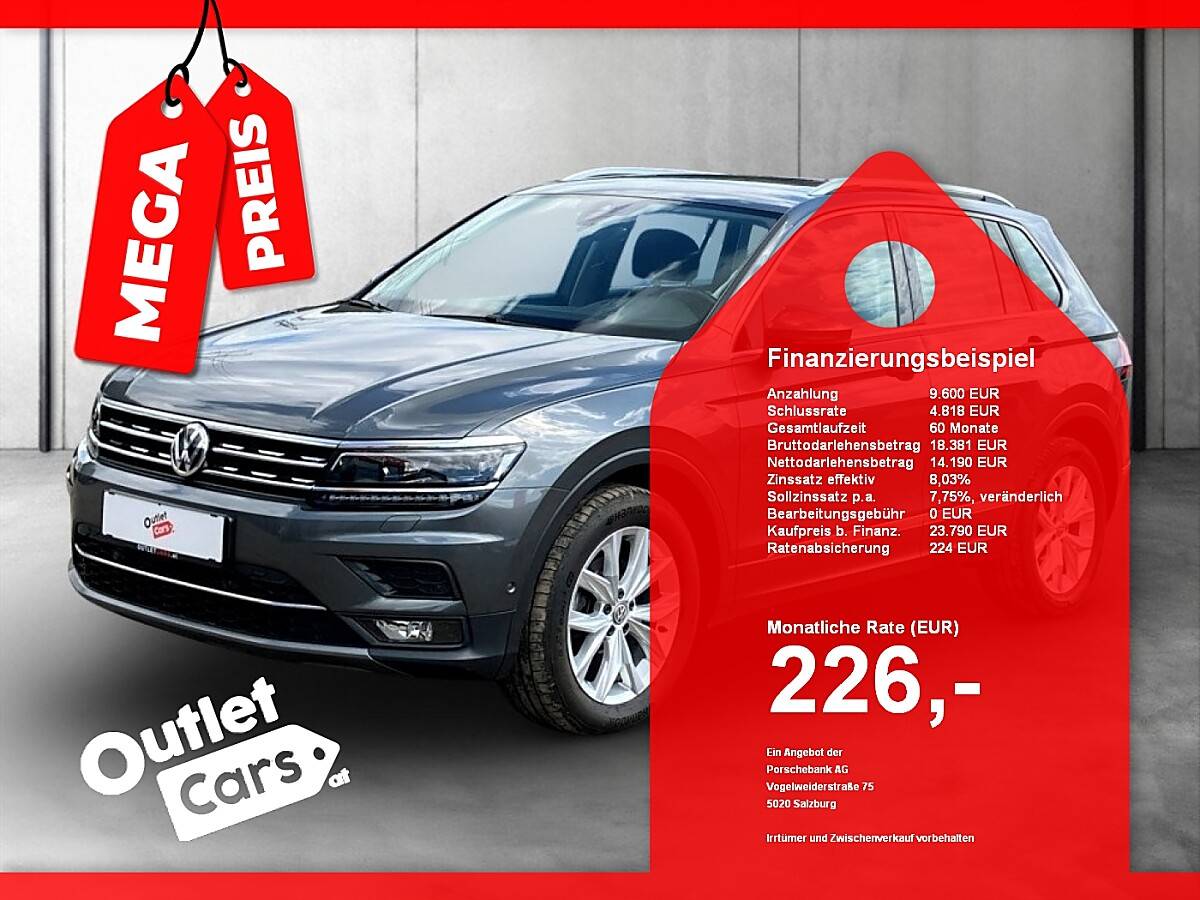 VW Tiguan 2.0 TDI BMT 4Motion Highline AHK+LED+NAVI