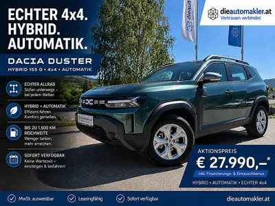 Dacia Duster ECHTER 4x4. HYBRID. AUTOMATIK. € 27.990,-*