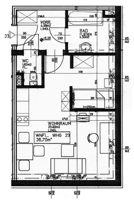 Wohnung mieten in Horn – 36,51 m², € 579 – Bild 4 von 4