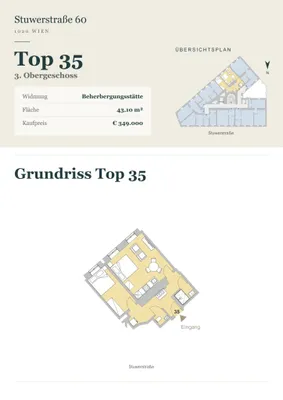 2-Zimmer-Wohnung kaufen in Wien – 42,9 m², € 349.000 – Bild 9 von 10