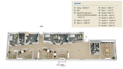 9-Zimmer-Gewerbeimmobilie mieten in Salzburg-Umgebung – 6 m², € 260 – Bild 17 von 17