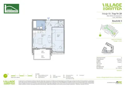 2-Zimmer-Wohnung mieten in Wien – 48,33 m², € 1.129 – Bild 21 von 21