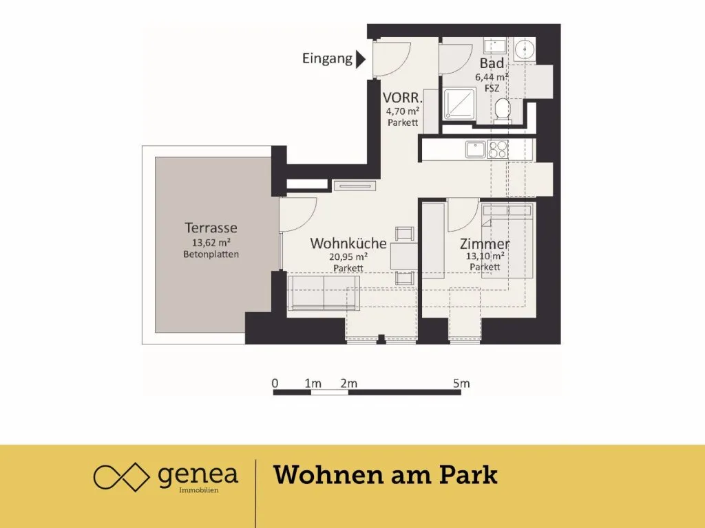 Penthouse mit Terrasse | Wohnen am Augarten | The Bricks | Provisionsfrei – pohled 2