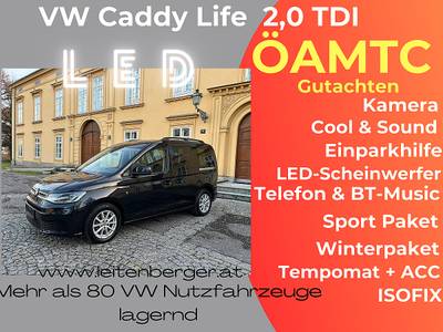 VW Caddy Life 2,0 TDI LED Scheinwerfer Kamera Cool...