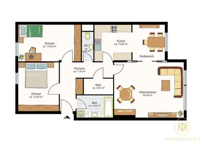 3-Zimmer-Wohnung kaufen in Wien – 85,75 m², € 419.000 – Bild 21 von 21