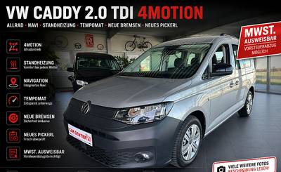 VW Caddy 4Motion ALLRAD Standheizung Navi Tempomat...