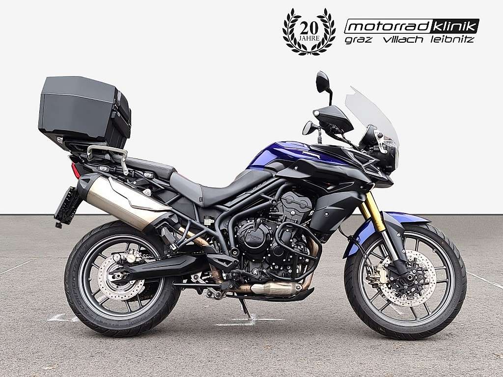 Triumph Tiger 800 Teilzahlung ?69,- mit Topcase Enduro