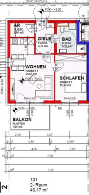 2-Zimmer-Wohnung kaufen in Wels-Land – 46,17 m², € 212.382 – Bild 11 von 13