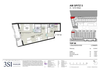 2-Zimmer-Wohnung kaufen in Wien – 53,04 m², € 378.800 – Bild 6 von 6