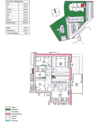 2-Zimmer-Wohnung mieten in Hollabrunn – 45,29 m², € 587 – Bild 3 von 3