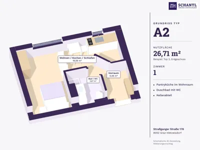 Immobilie kaufen in Graz – 26,5 m², € 123.200 – Bild 9 von 16