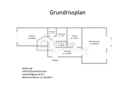 2-Zimmer-Wohnung mieten in Bruck an der Leitha – 66 m², € 780 – Bild 13 von 14
