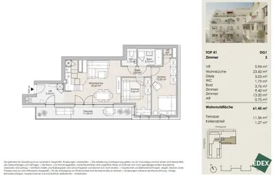 3-Zimmer-Wohnung kaufen in Wien – 61,45 m², € 367.000 – Bild 32 von 32