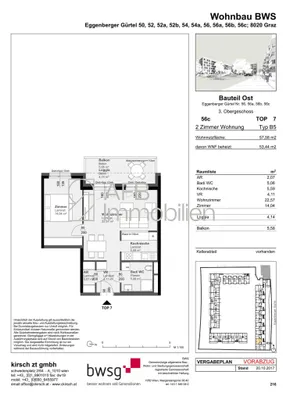 2-Zimmer-Wohnung mieten in Graz – 57,58 m², € 684 – Bild 11 von 11