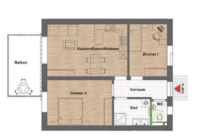 Wohnung kaufen in Graz-Umgebung – 53 m², € 209.880 – Bild 7 von 8