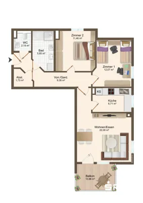 3-Zimmer-Wohnung kaufen in Innsbruck-Land – 72 m², € 355.000 – Bild 17 von 17