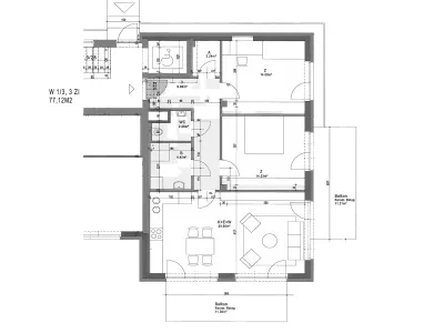 3-Zimmer-Wohnung mieten in Hartberg-Fürstenfeld – 77,1 m², € 1.021 – Bild 2 von 10