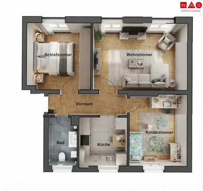 3-Zimmer-Wohnung mieten in Leoben – 69 m², € 537 – Bild 9 von 9